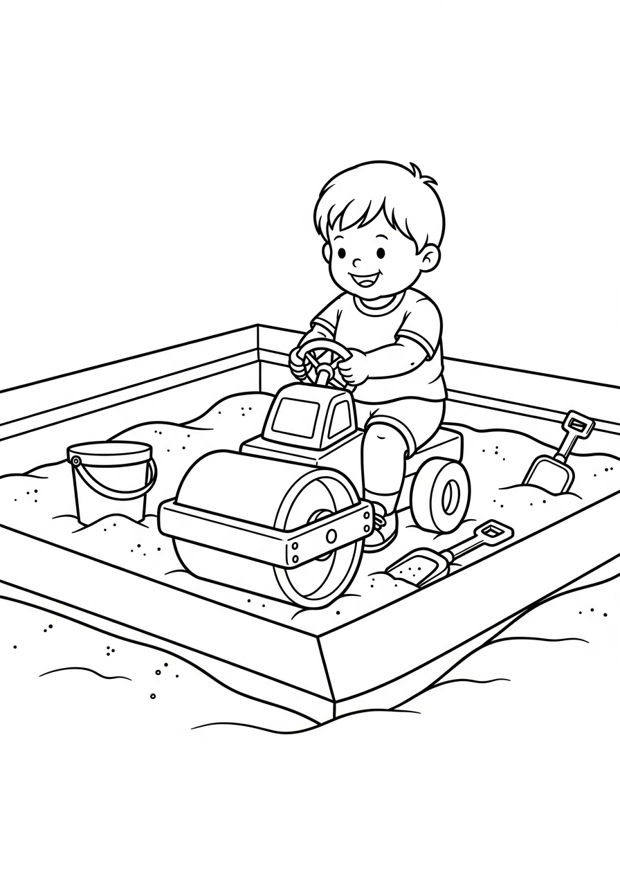 Rullo Compressore 7 Rullo Compressore da colorare e stampare