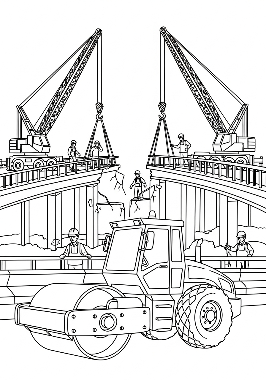 Rullo Compressore 5 disegni da colorare gratis Rullo Compressore