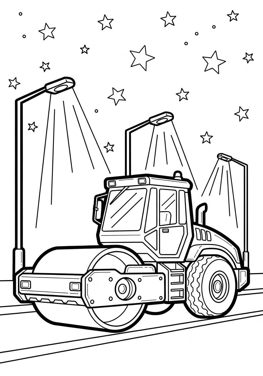 Rullo Compressore 14 Rullo Compressore da colorare pdf gratis