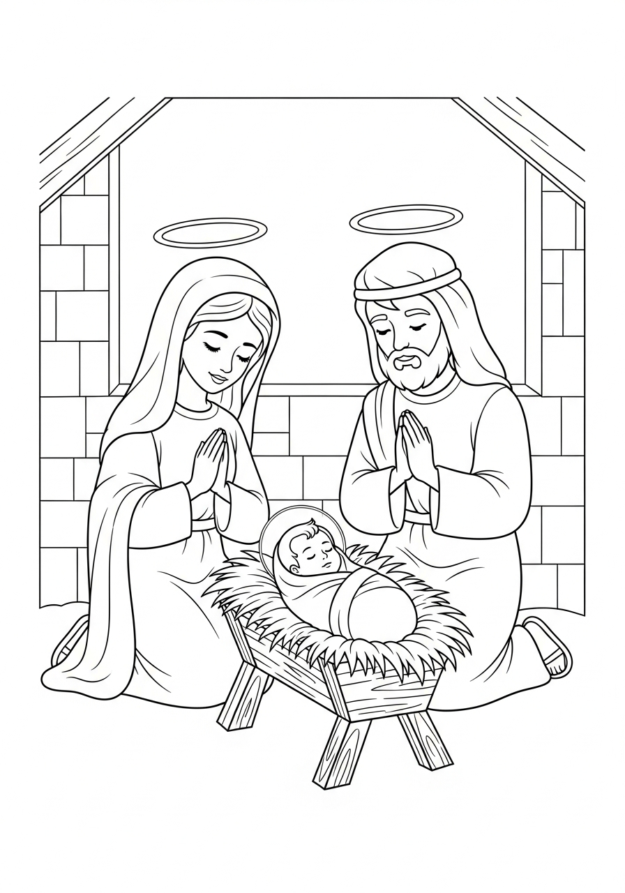 Sacra Famiglia 13 disegni da colorare Sacra Famiglia pdf