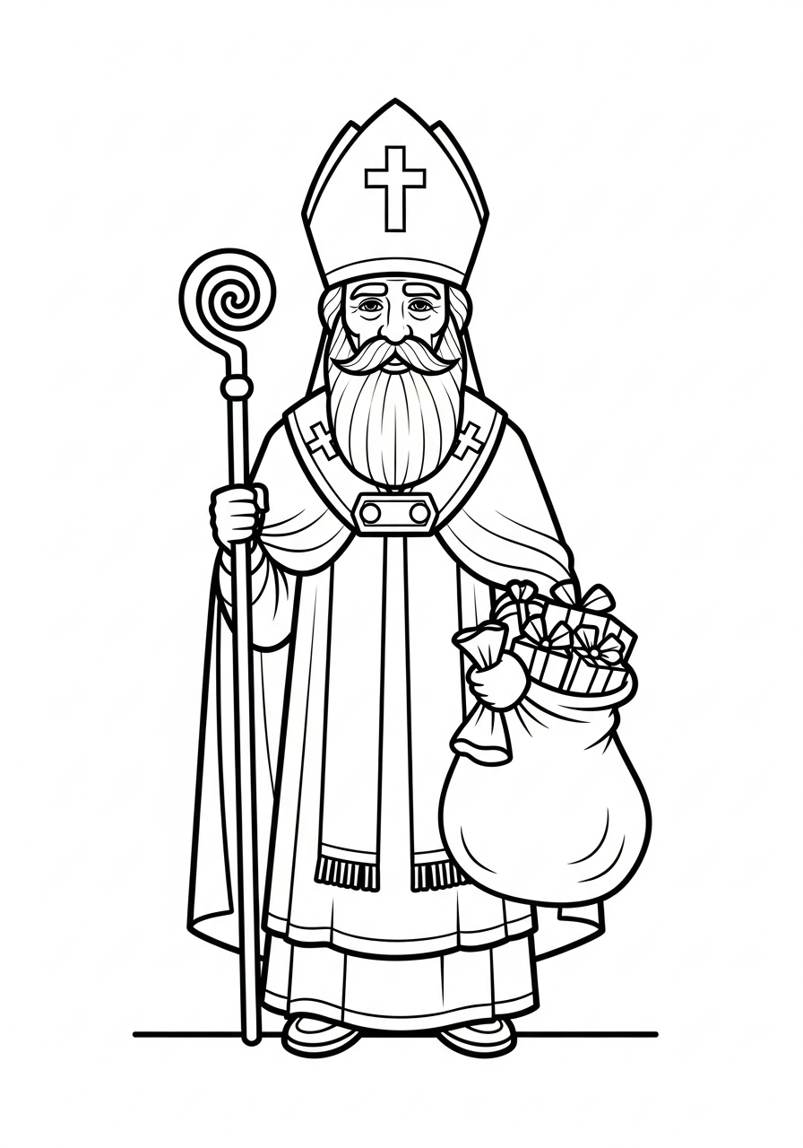San Nicola 22 disegni di San Nicola da colorare da stampare
