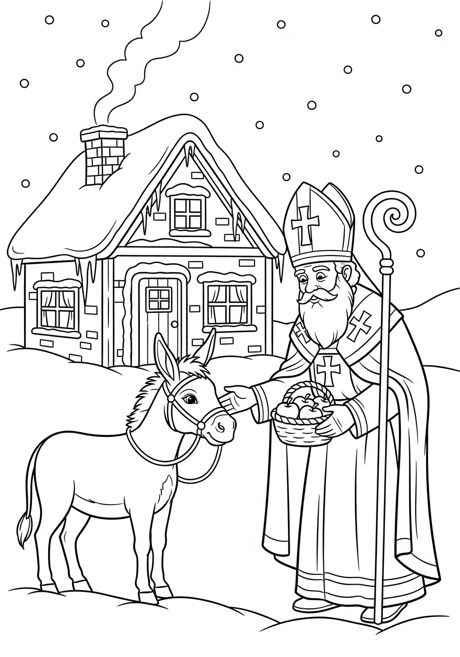 San Nicola 11 San Nicola disegni da colorare per bambini maschi