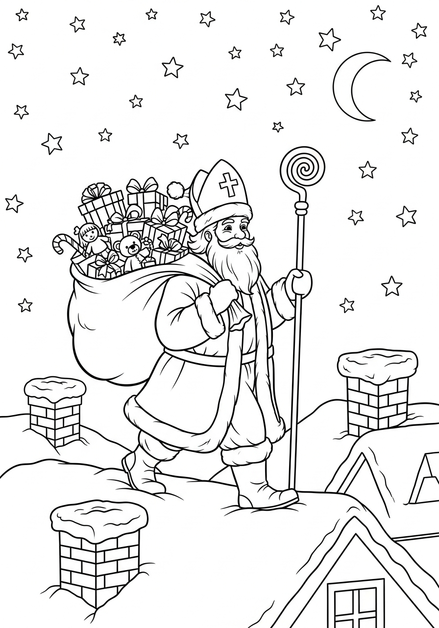 San Nicola 9 San Nicola immagini da colorare per bambini