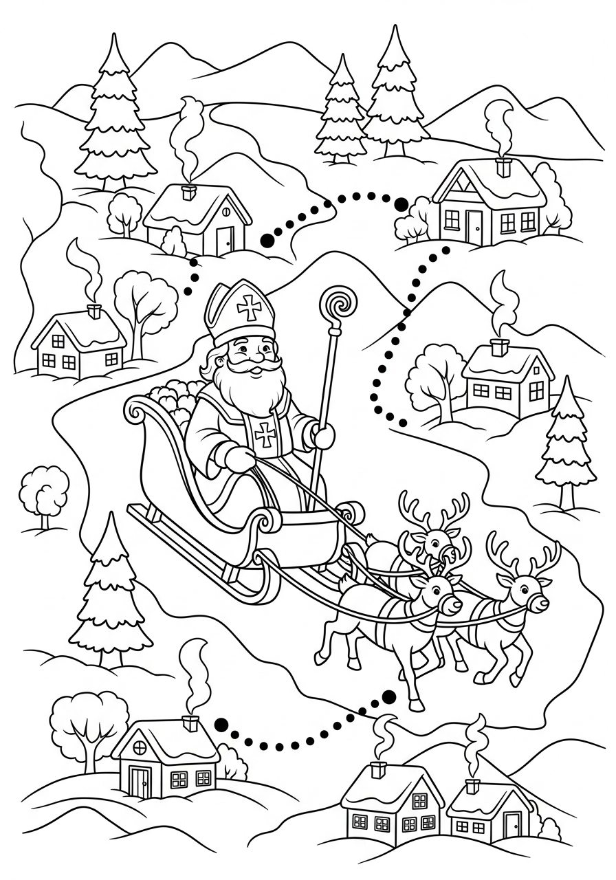 San Nicola 3 San Nicola da colorare bambini