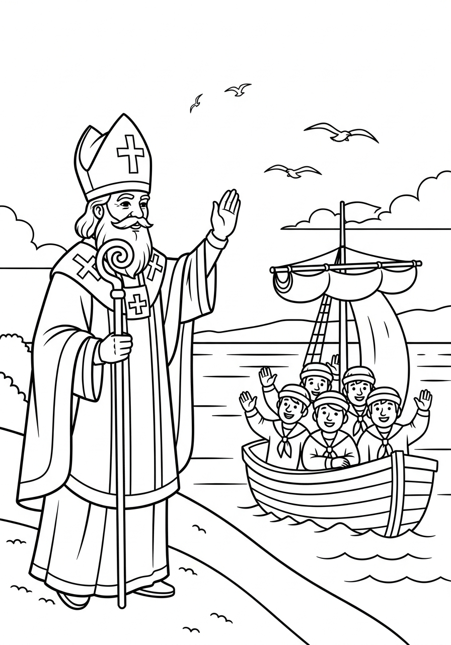 San Nicola 16 foto San Nicola da colorare