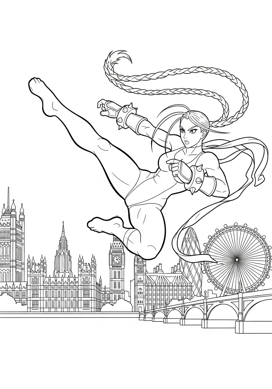 Street Fighter 12 Street Fighter disegno facile da colorare