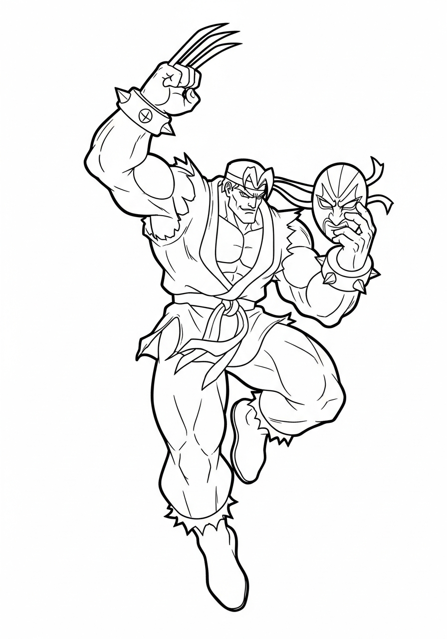 Street Fighter 11 disegni di Street Fighter da colorare e stampare