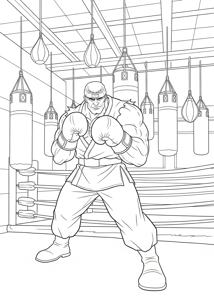 Street Fighter 10 Street Fighter da colorare e stampare 2