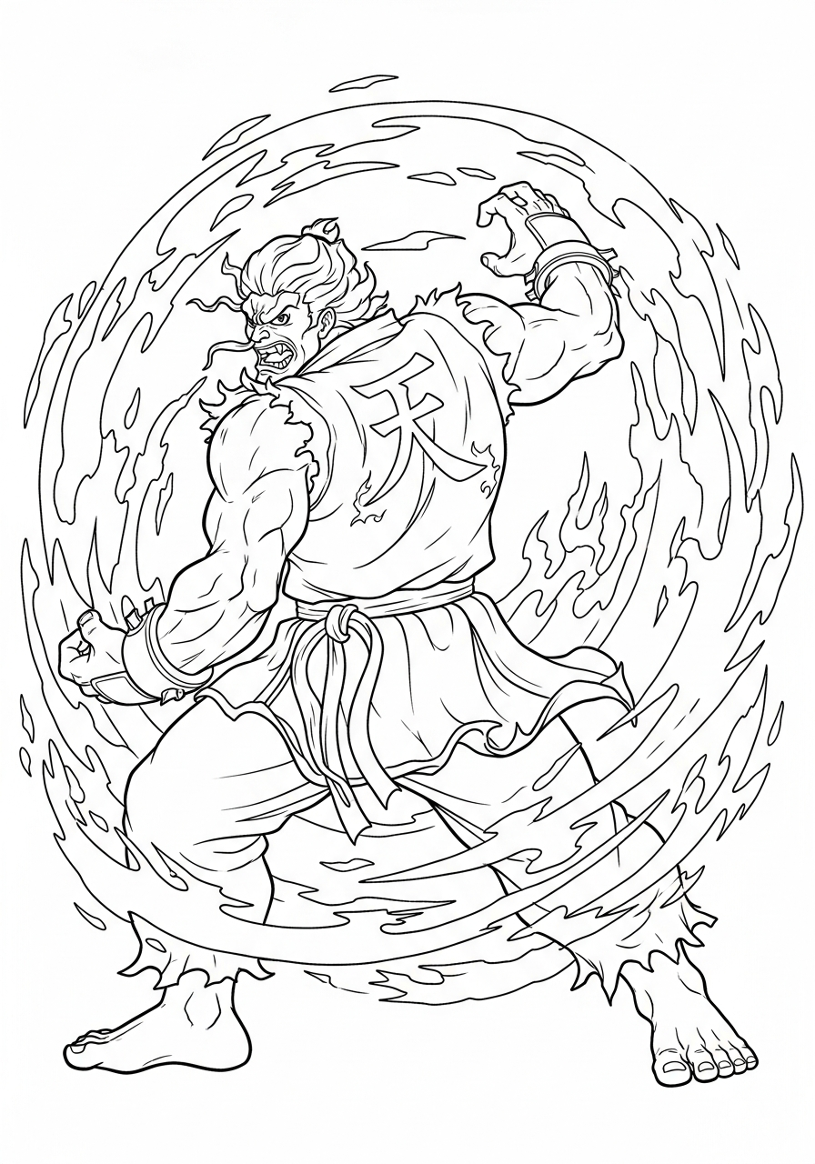 Street Fighter 8 disegni Street Fighter da colorare