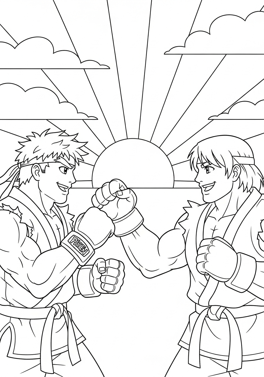 Street Fighter 6 Street Fighter da colorare e stampare