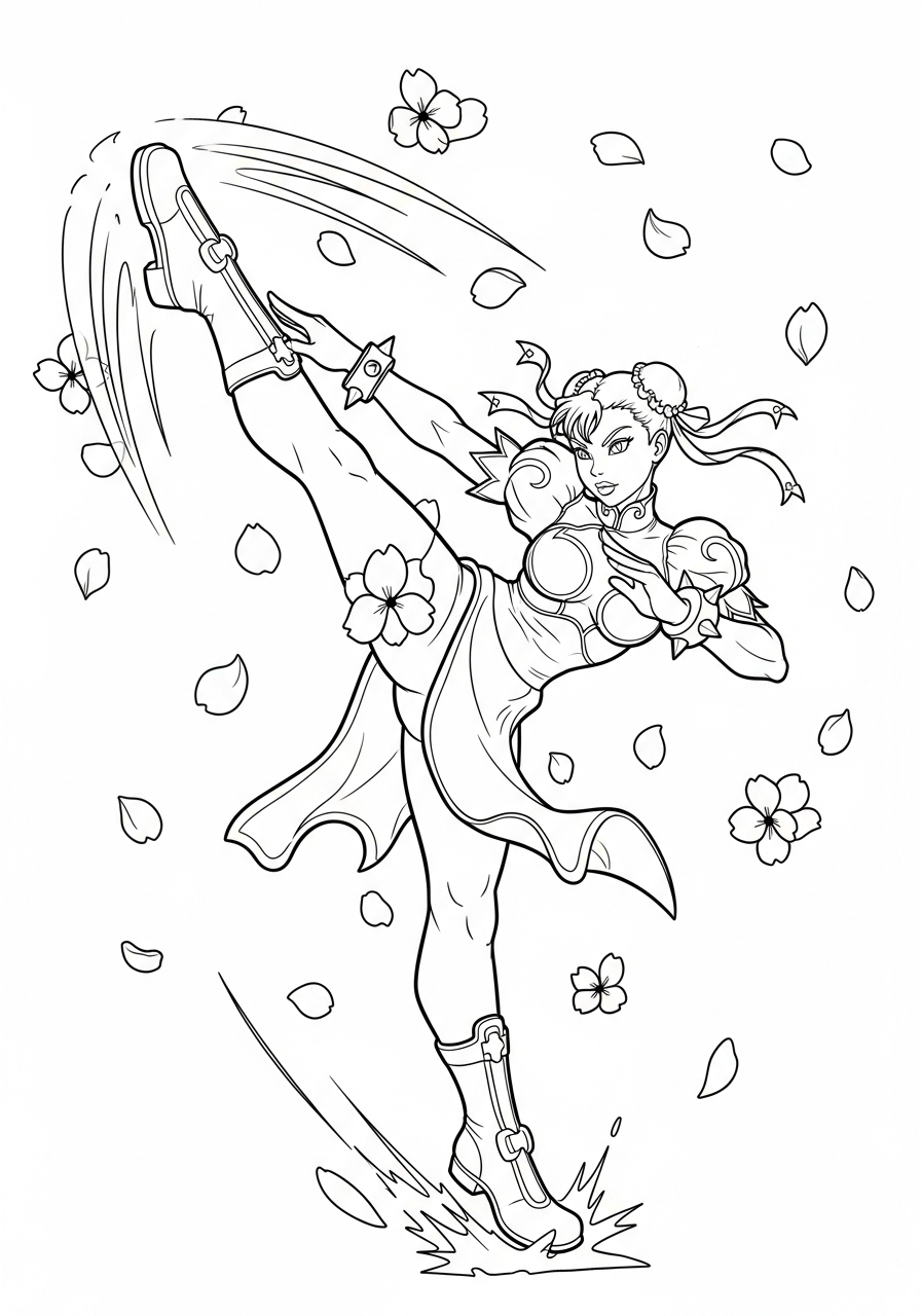 Street Fighter 18 disegni Street Fighter da colorare pdf