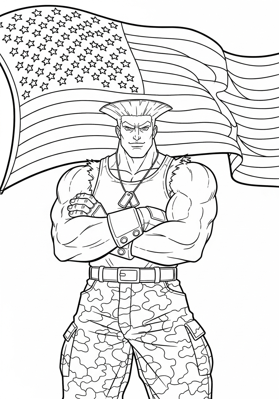 Street Fighter 17 Street Fighter da colorare bambini