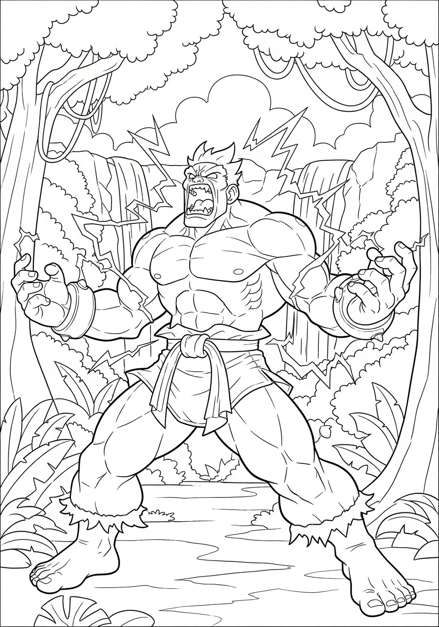 Street Fighter 15 immagini di Street Fighter da colorare e stampare 1