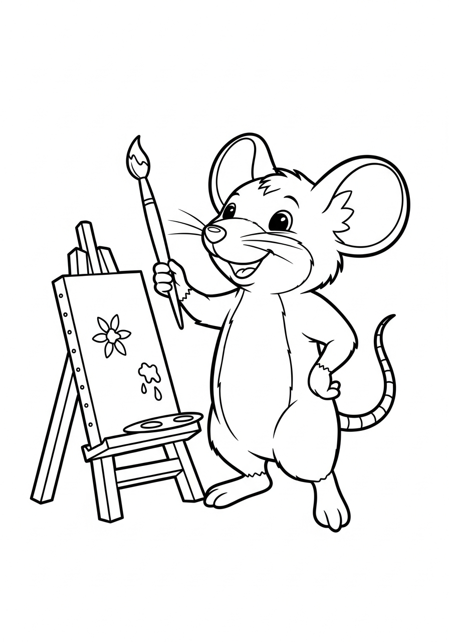 Topo disegno da colorare