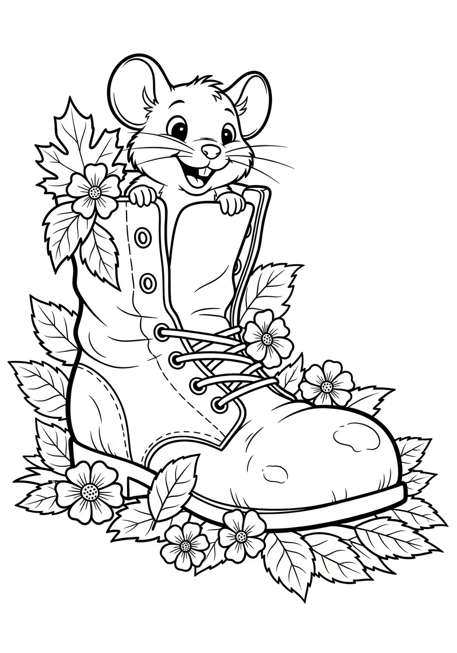 da colorare Topo disegno facile bambini