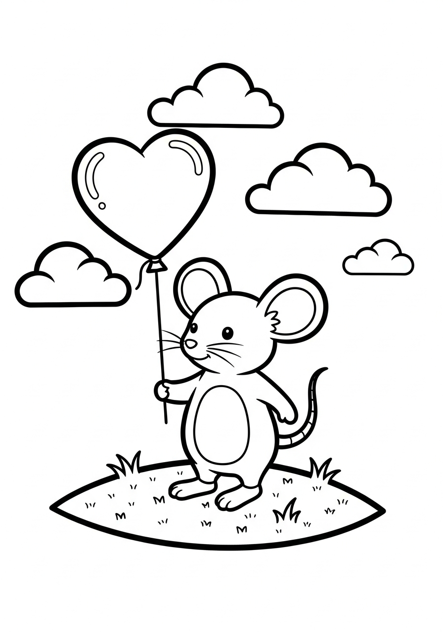 disegni da colorare gratis Topo