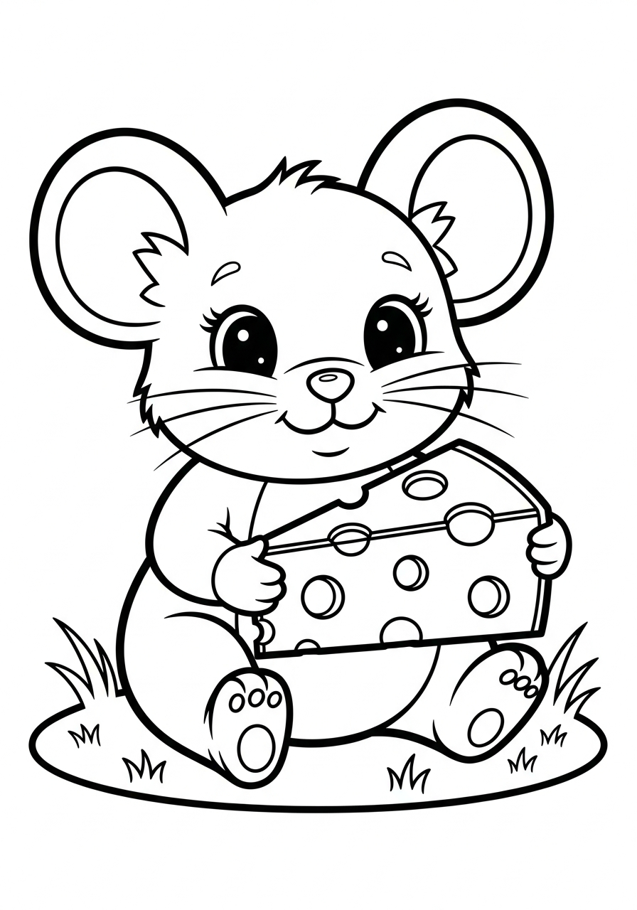 Topo da stampare e colorare gratis