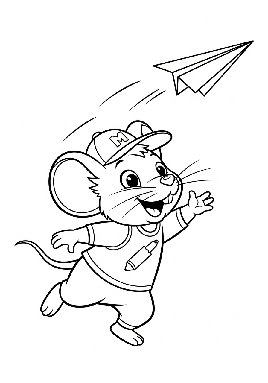 disegni da colorare Topo per bambini