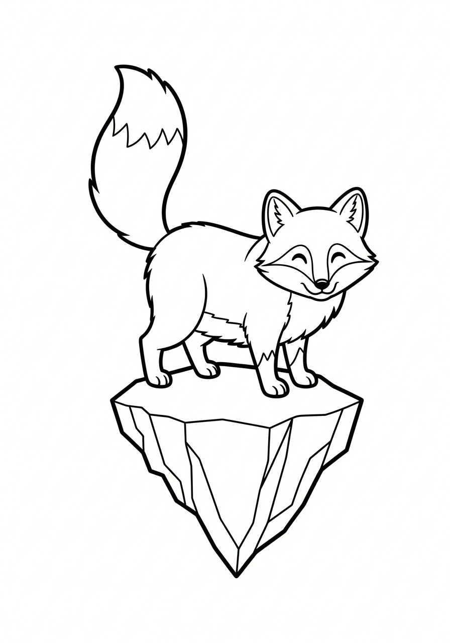 immagine di Volpe Artica da colorare