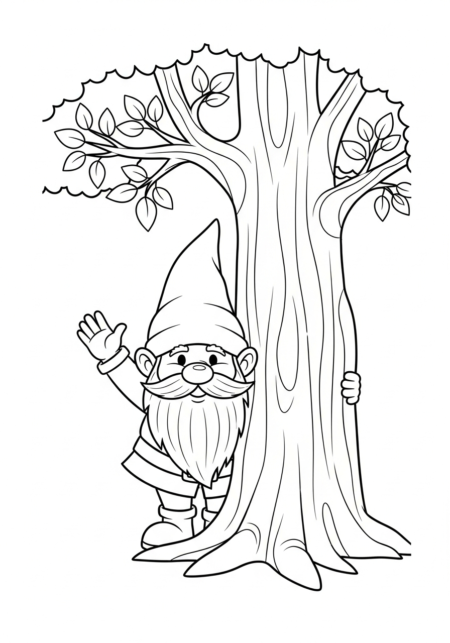 disegni gnomo da colorare online