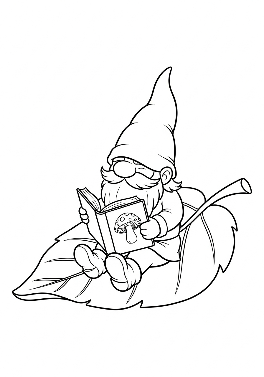 disegni da colorare per bambini pdf gnomo