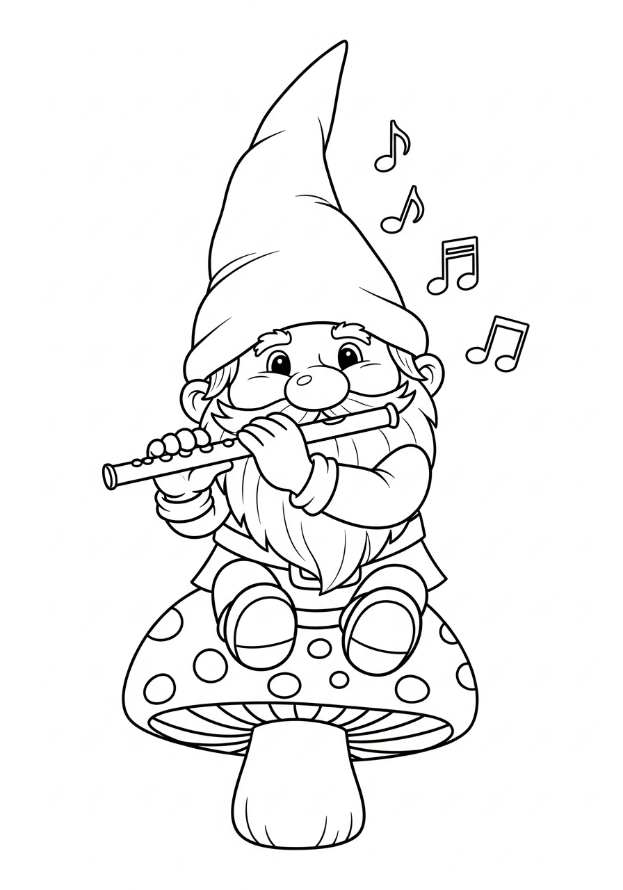 immagini gnomo da colorare e stampare