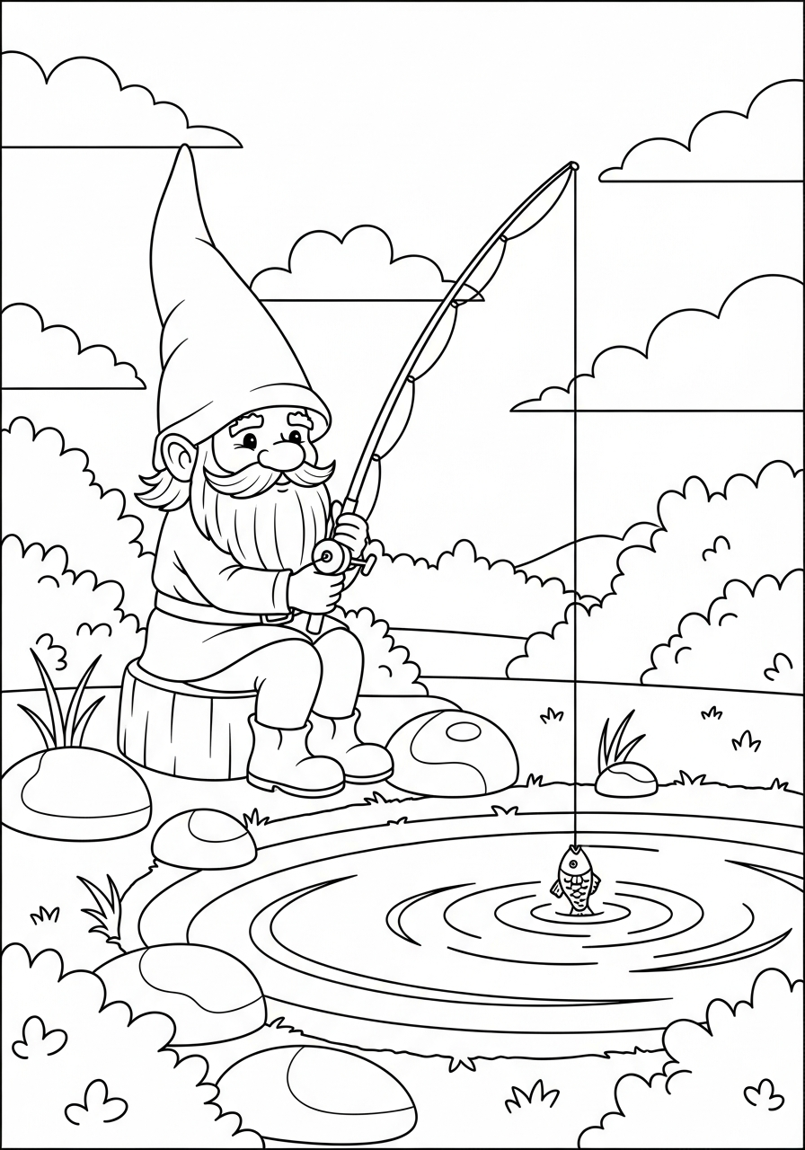 disegni da colorare gratis gnomo