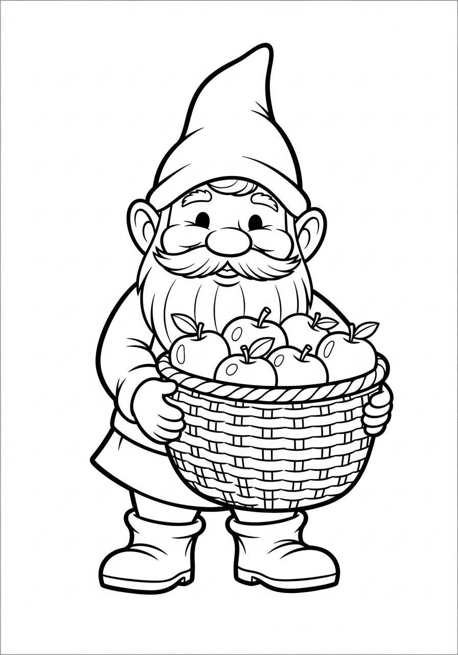 gnomo da colorare e stampare 1
