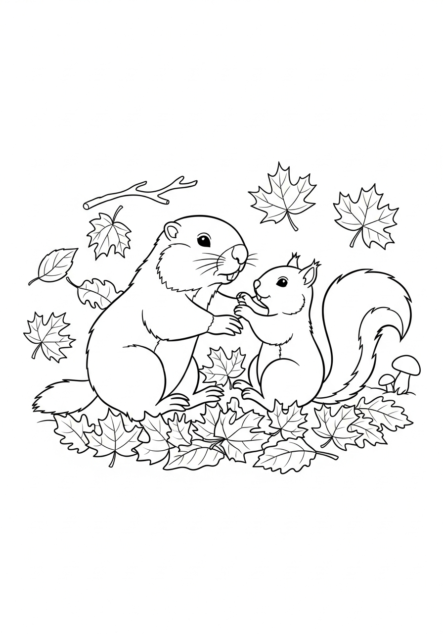 Marmotta 18 immagine di marmotta da colorare