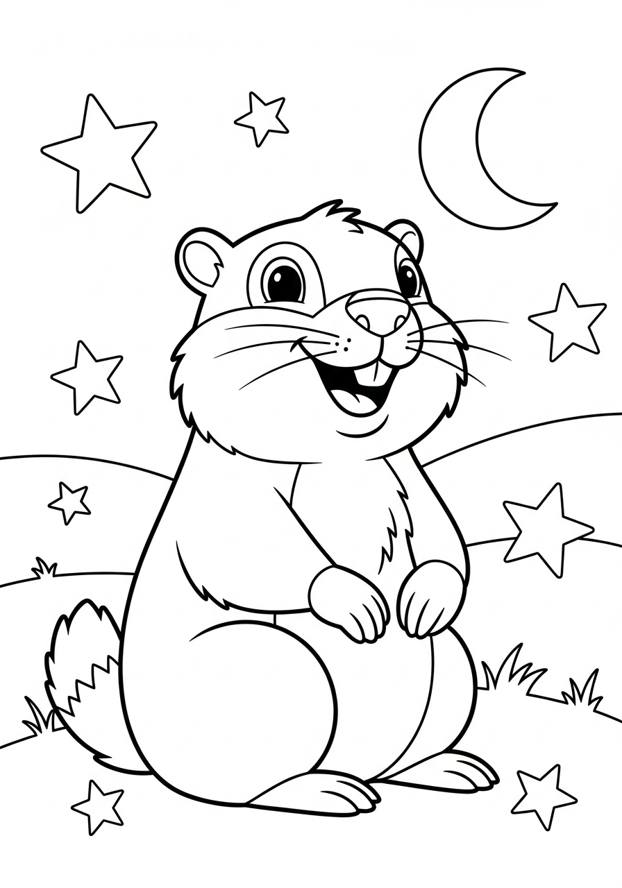 Marmotta 15 disegni di marmotta da colorare e stampare gratis