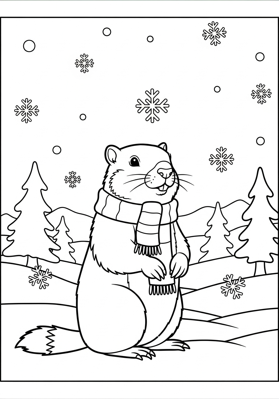 Marmotta 13 disegni marmotta da colorare gratis