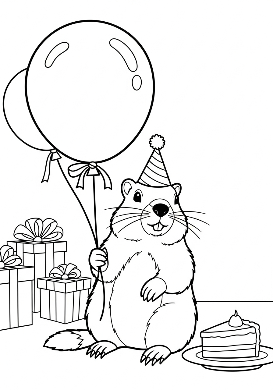 Marmotta 12 disegni da colorare marmotta da stampare