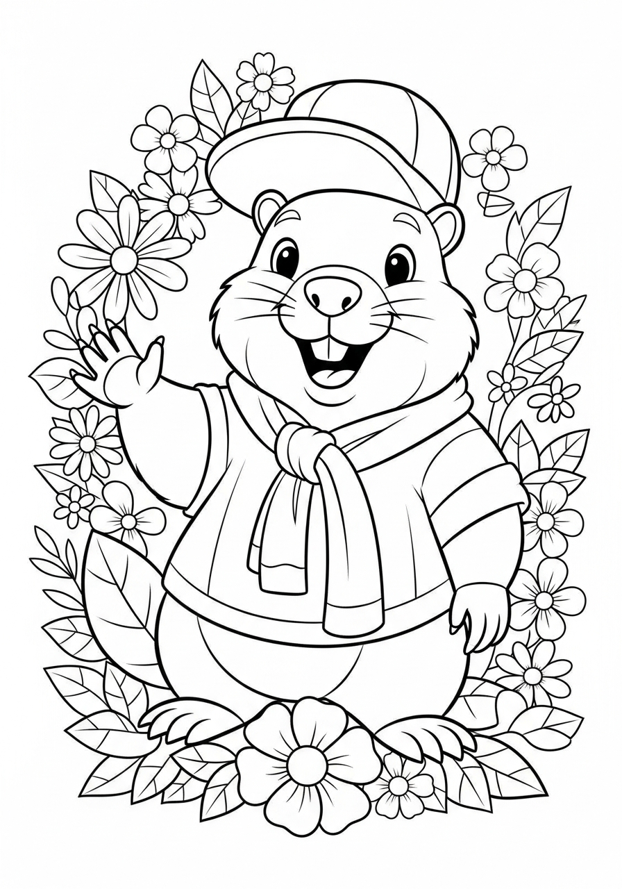 Marmotta 26 immagini da colorare di marmotta