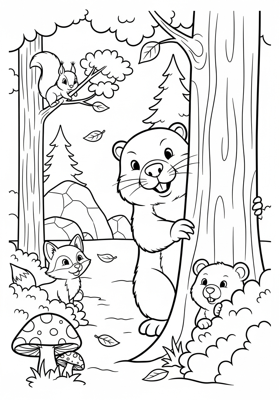 Marmotta 8 immagini marmotta da colorare e stampare