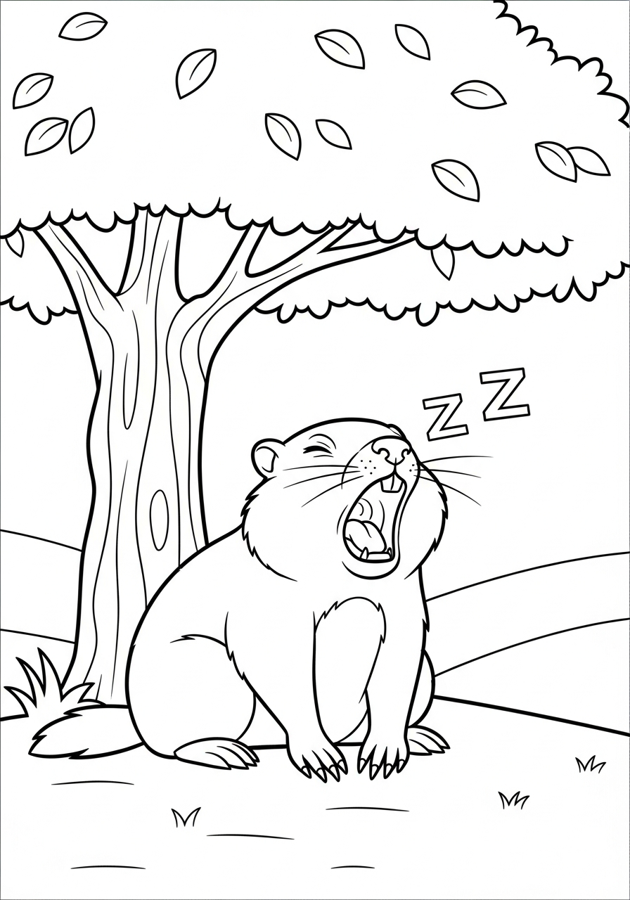 Marmotta 7 marmotta da colorare e stampare 1