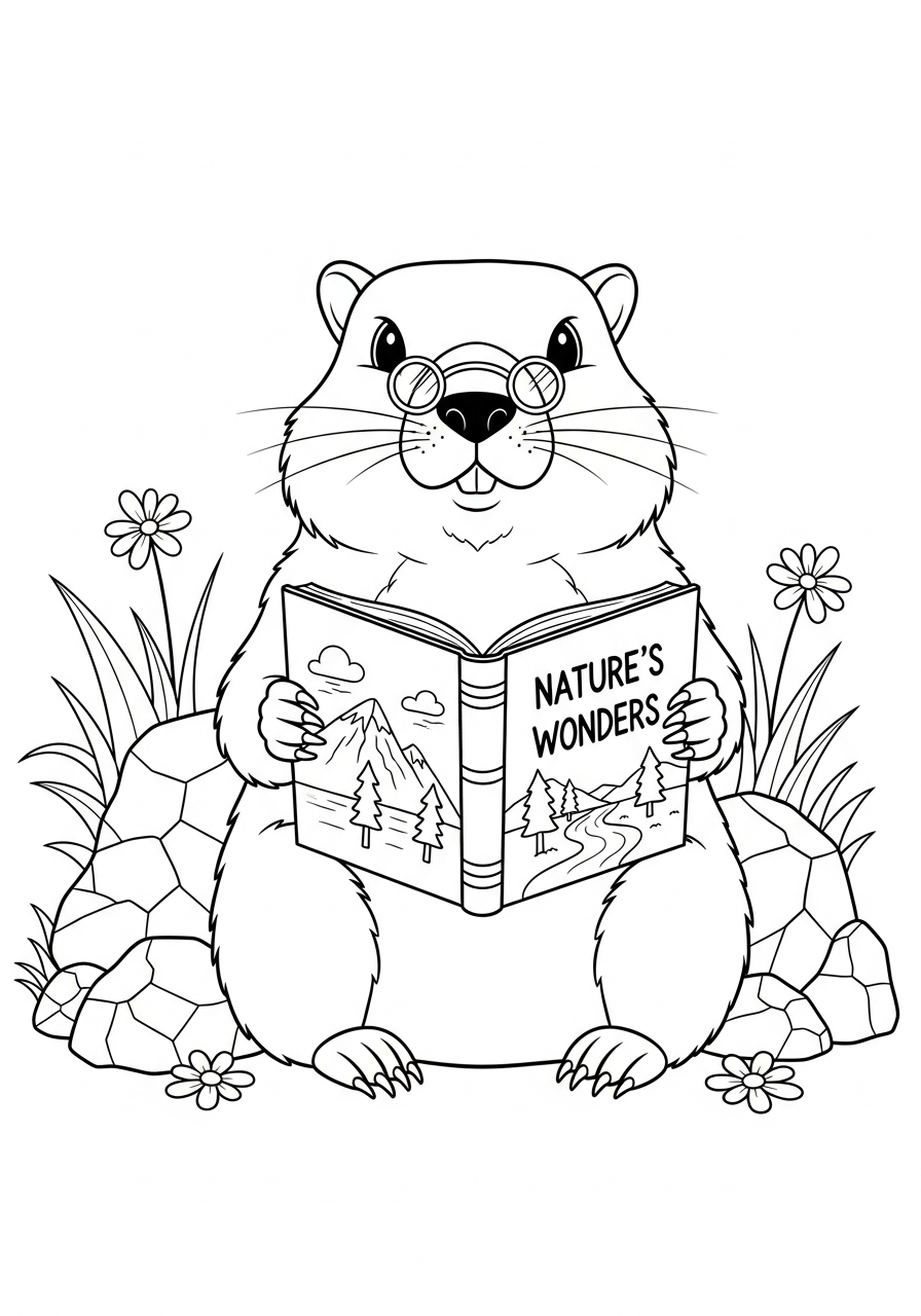 Marmotta 6 disegni marmotta da colorare pdf