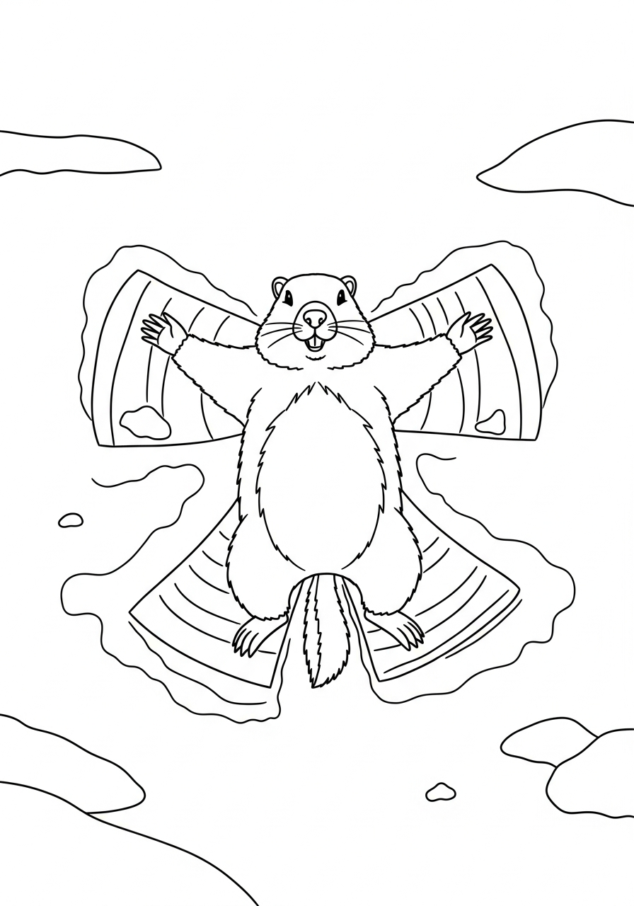 Marmotta 5 marmotta da colorare e stampare