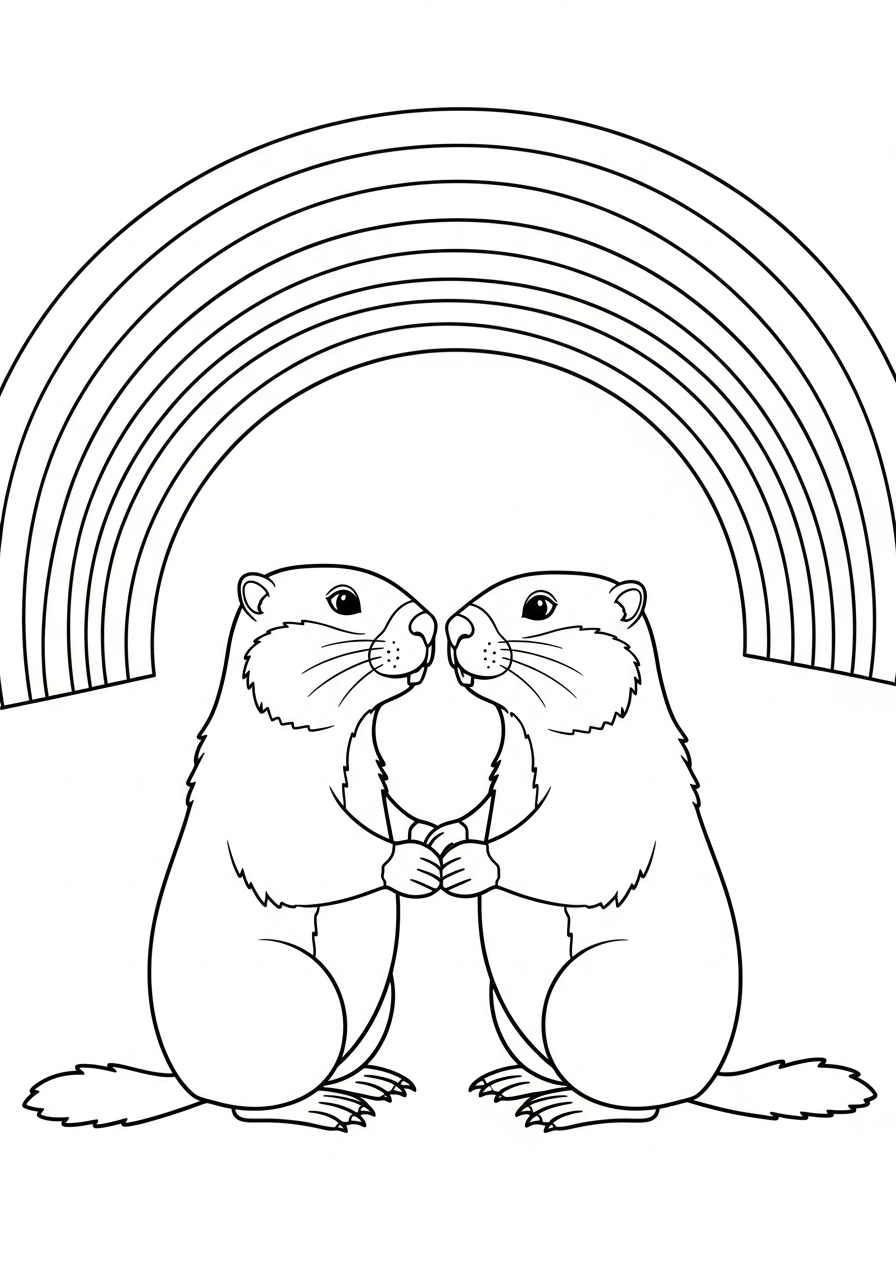 Marmotta 3 immagini da colorare marmotta gratis