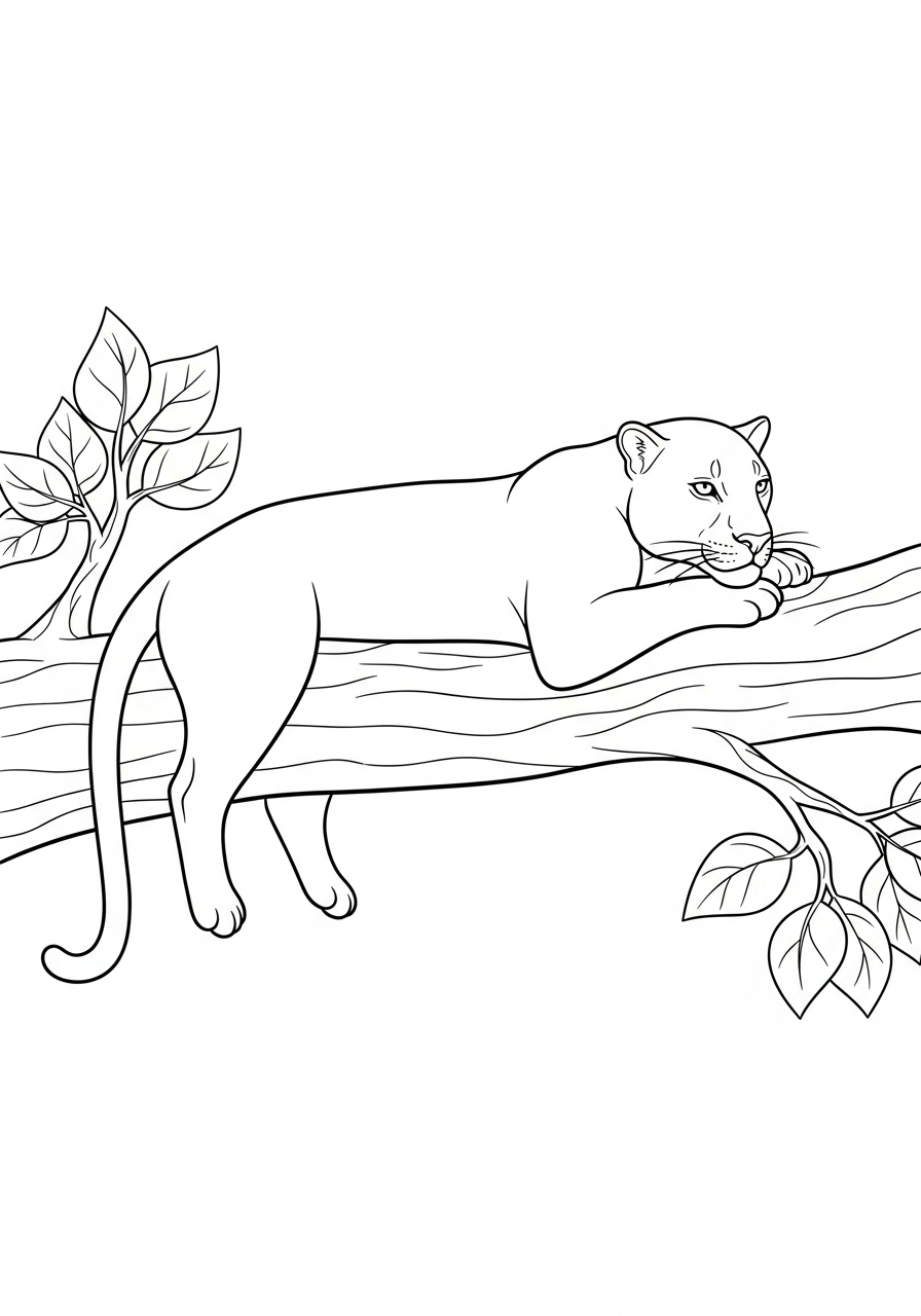 pantera disegno da colorare 2