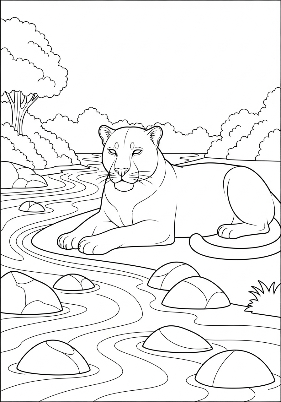 disegni pantera da colorare e stampare