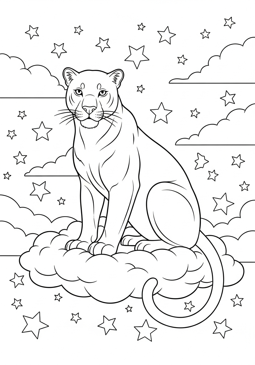 immagini di pantera da stampare e colorare