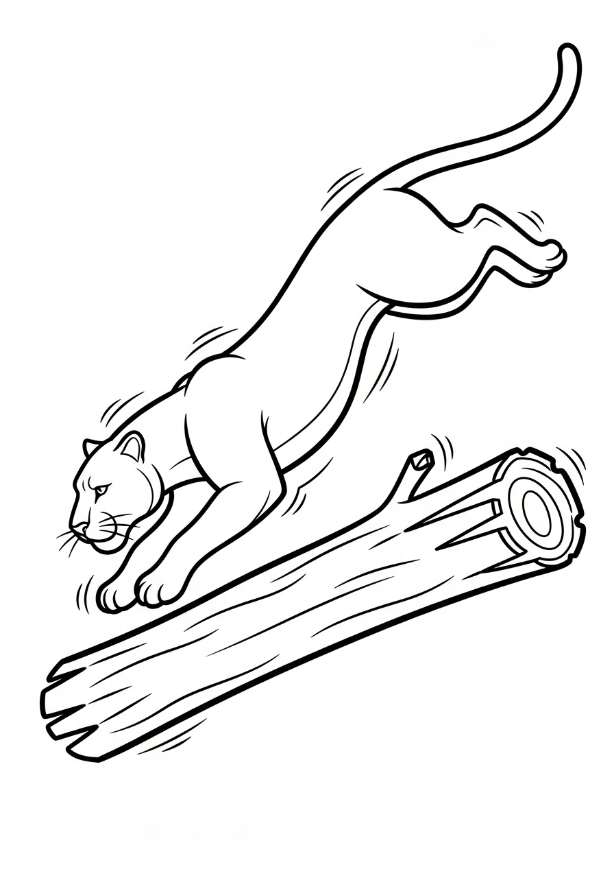 pantera disegno da colorare 1