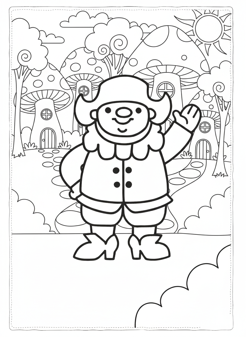 Balanzone da colorare per bambini