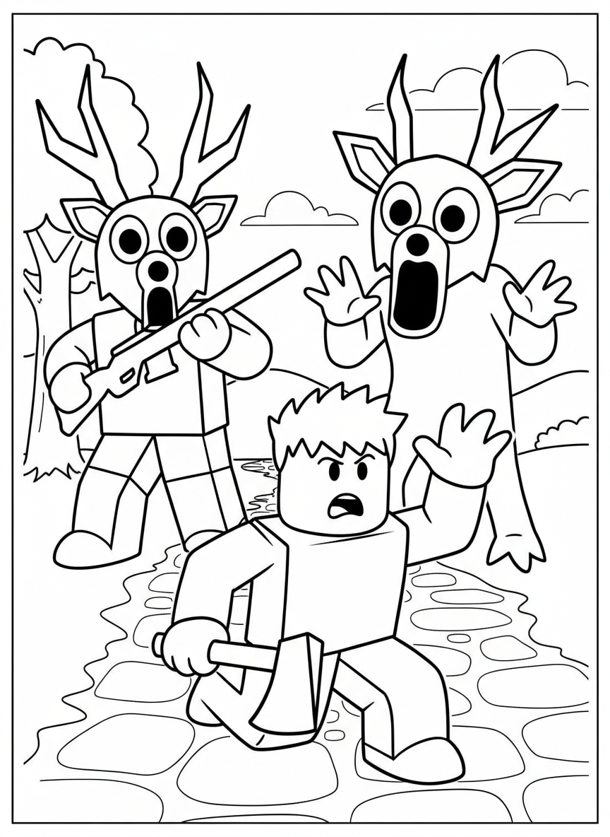 99 Notti nella Foresta 12 immagine 99 Notti nella Foresta da colorare