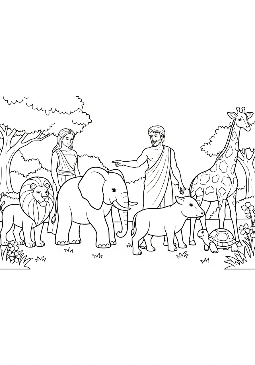 Adamo ed Eva 18 Adamo ed Eva da colorare pdf gratis