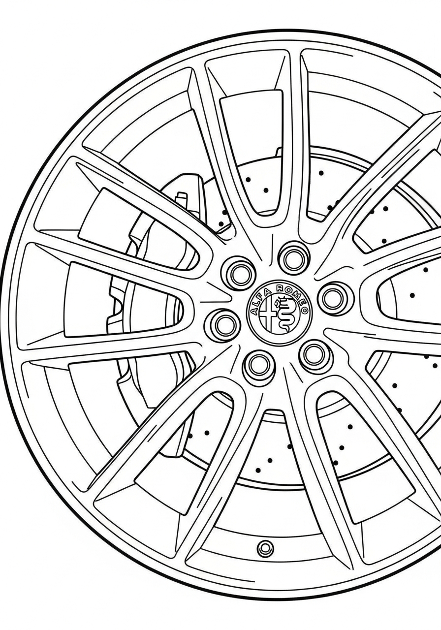 immagine Alfa Romeo da colorare