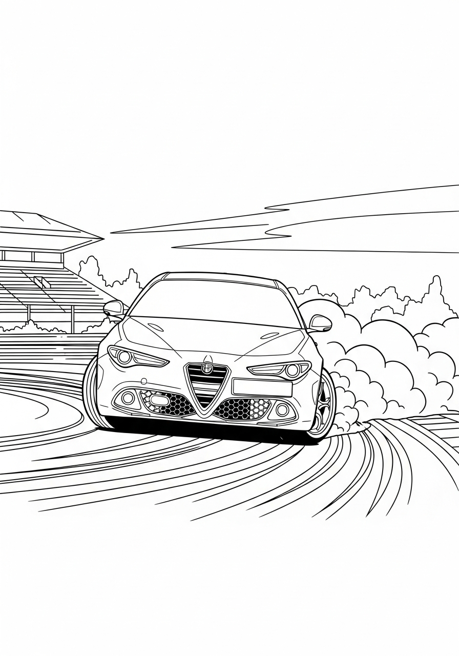 Alfa Romeo da colorare pdf