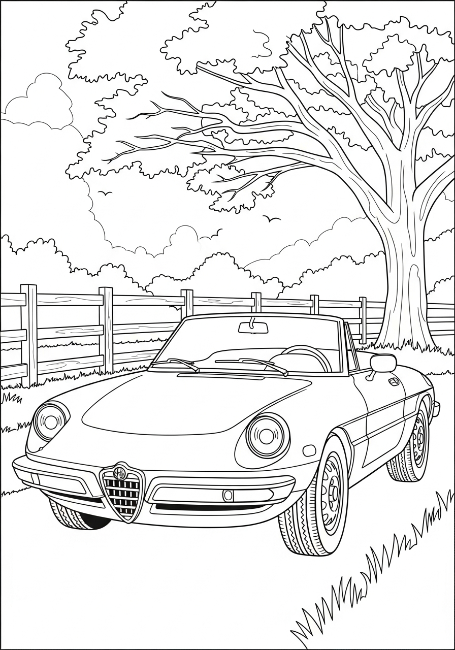disegni Alfa Romeo da colorare per bambini
