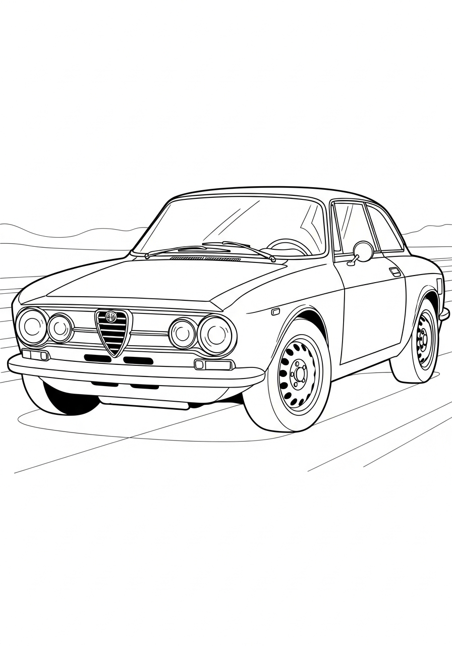 Alfa Romeo da colorare e stampare