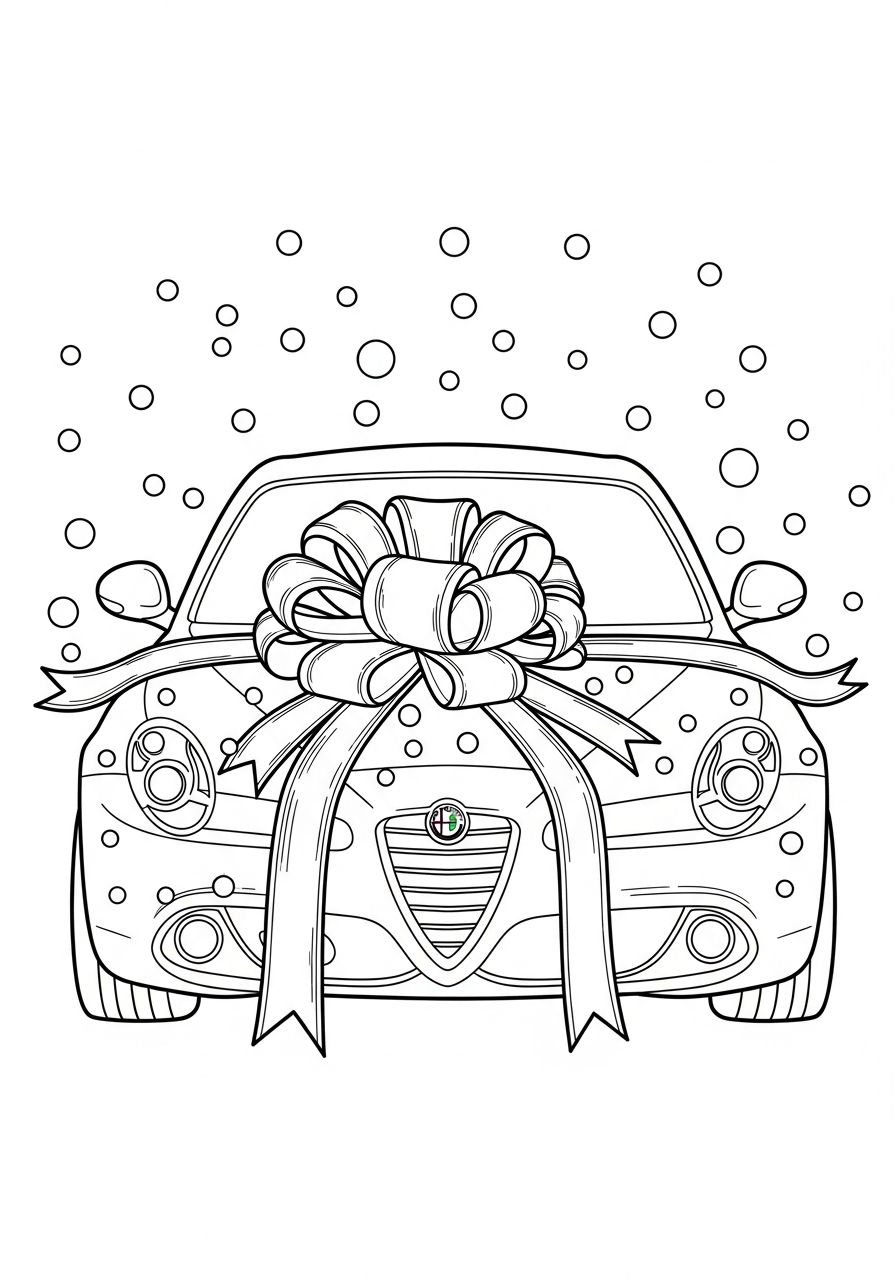 Alfa Romeo da stampare e colorare per bambini